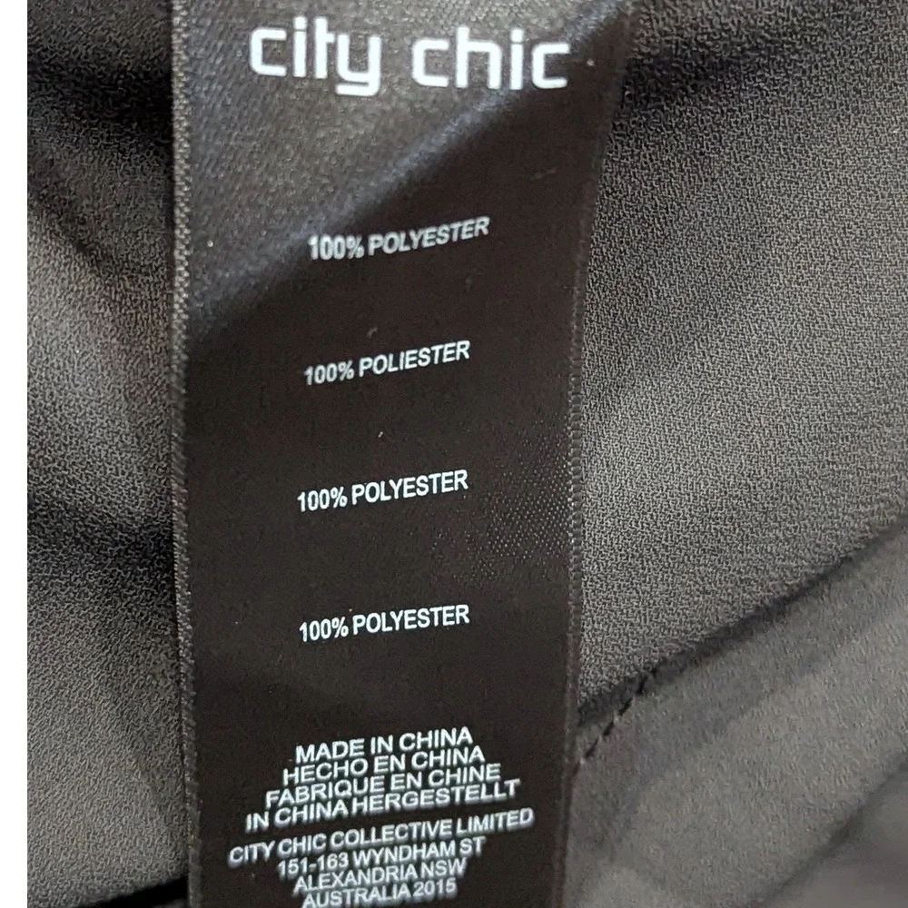 City Chic Shibara Vibes Black Wrap Midi Dress Kimono Sleeve XXS NWT - Picture 8 of 8